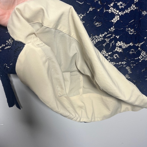 Vince Camuto Blue Lace 3/4” Sleeve Dress - Picture 3 of 7